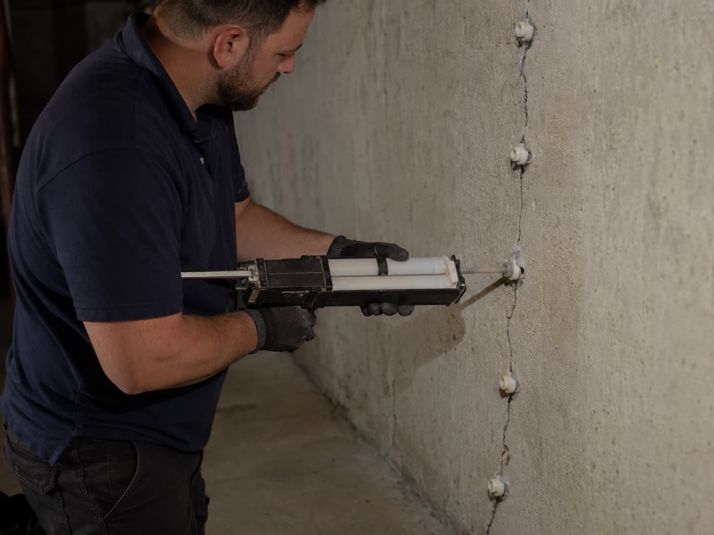 foundation crack repair in Lancaster, PA
